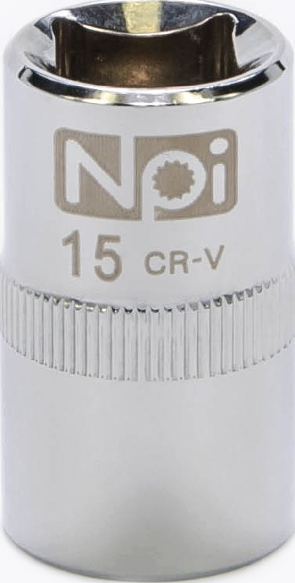 Головка торцевая NPI SuperLock, 1/2, 15 мм20015 Головка торцевая NPI SuperLock, 1/2, 15 мм20015Головка торцевая NPI 1/2. Тип 1/2. Торцевая головка NPI применяется с гайковертами, трещетками, воротками. Торцевая головка выполнена по технологии Суперлок. Торцевая головка обеспечивает максимальный крутящий момент по отношению к резьбе и выдерживает ударные нагрузки. Материал - высокопрочная хром-ванадиевая сталь. Соответствует стандарту DIN 3124