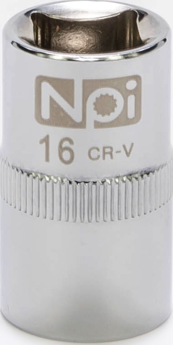 Головка торцевая NPI SuperLock, 1/2, 16 мм20016 Головка торцевая NPI SuperLock, 1/2, 16 мм20016Головка торцевая NPI 1/2. Тип 1/2. Торцевая головка NPI применяется с гайковертами, трещетками, воротками. Торцевая головка выполнена по технологии Суперлок. Торцевая головка обеспечивает максимальный крутящий момент по отношению к резьбе и выдерживает ударные нагрузки. Материал - высокопрочная хром-ванадиевая сталь. Соответствует стандарту DIN 3124