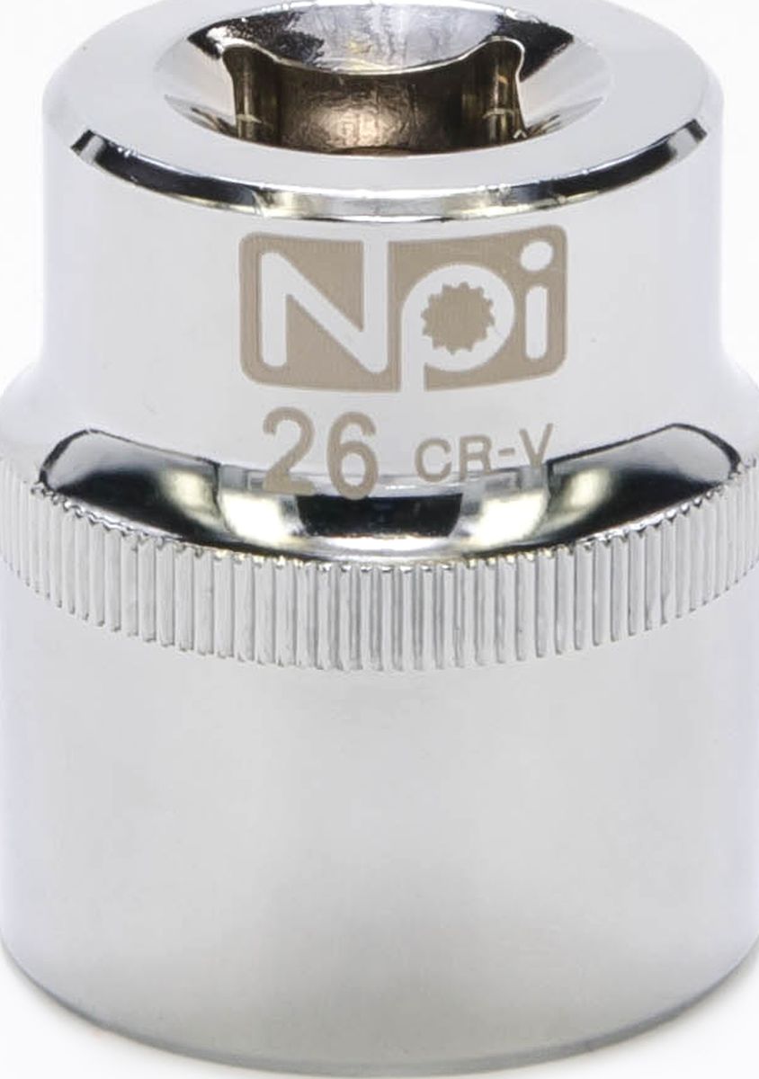 Головка торцевая NPI SuperLock, 1/2, 26 мм20026 Головка торцевая NPI SuperLock, 1/2, 26 мм20026Головка торцевая NPI 1/2. Тип 1/2. Торцевая головка NPI применяется с гайковертами, трещетками, воротками. Торцевая головка выполнена по технологии Суперлок. Торцевая головка обеспечивает максимальный крутящий момент по отношению к резьбе и выдерживает ударные нагрузки. Материал - высокопрочная хром-ванадиевая сталь. Соответствует стандарту DIN 3124
