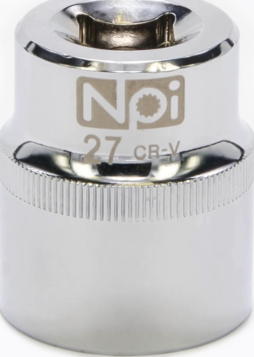 Головка торцевая NPI SuperLock, 1/2, 27 мм20027 Головка торцевая NPI SuperLock, 1/2, 27 мм20027Головка торцевая NPI 1/2. Тип 1/2. Торцевая головка NPI применяется с гайковертами, трещетками, воротками. Торцевая головка выполнена по технологии Суперлок. Торцевая головка обеспечивает максимальный крутящий момент по отношению к резьбе и выдерживает ударные нагрузки. Материал - высокопрочная хром-ванадиевая сталь. Соответствует стандарту DIN 3124