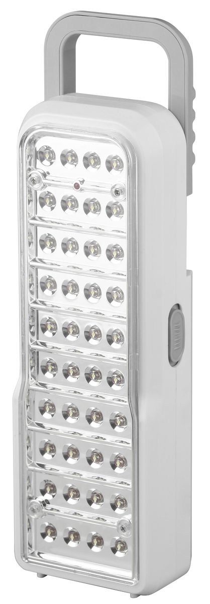 Фонарь ручной Трофи, 40xLED, аккумулятор 4V2Ah, ЗУ 220VTL40 Фонарь ручной Трофи, 40xLED, аккумулятор 4V2Ah, ЗУ 220VTL40Аккумуляторный светодиодный фонарь: 40 белых LED 2 режима работы Аккумулятор 4V 2Ah подзарядка от сети 220V