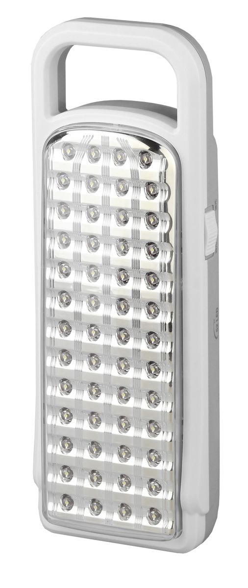 Фонарь ручной Трофи, 52xLED, аккумулятор 4V3Ah, ЗУ 220VTL52 Фонарь ручной Трофи, 52xLED, аккумулятор 4V3Ah, ЗУ 220VTL52Аккумуляторный светодиодный фонарь: 52 белых LED 2 режима работы Аккумулятор 4V 3Ah подзарядка от сети 220V