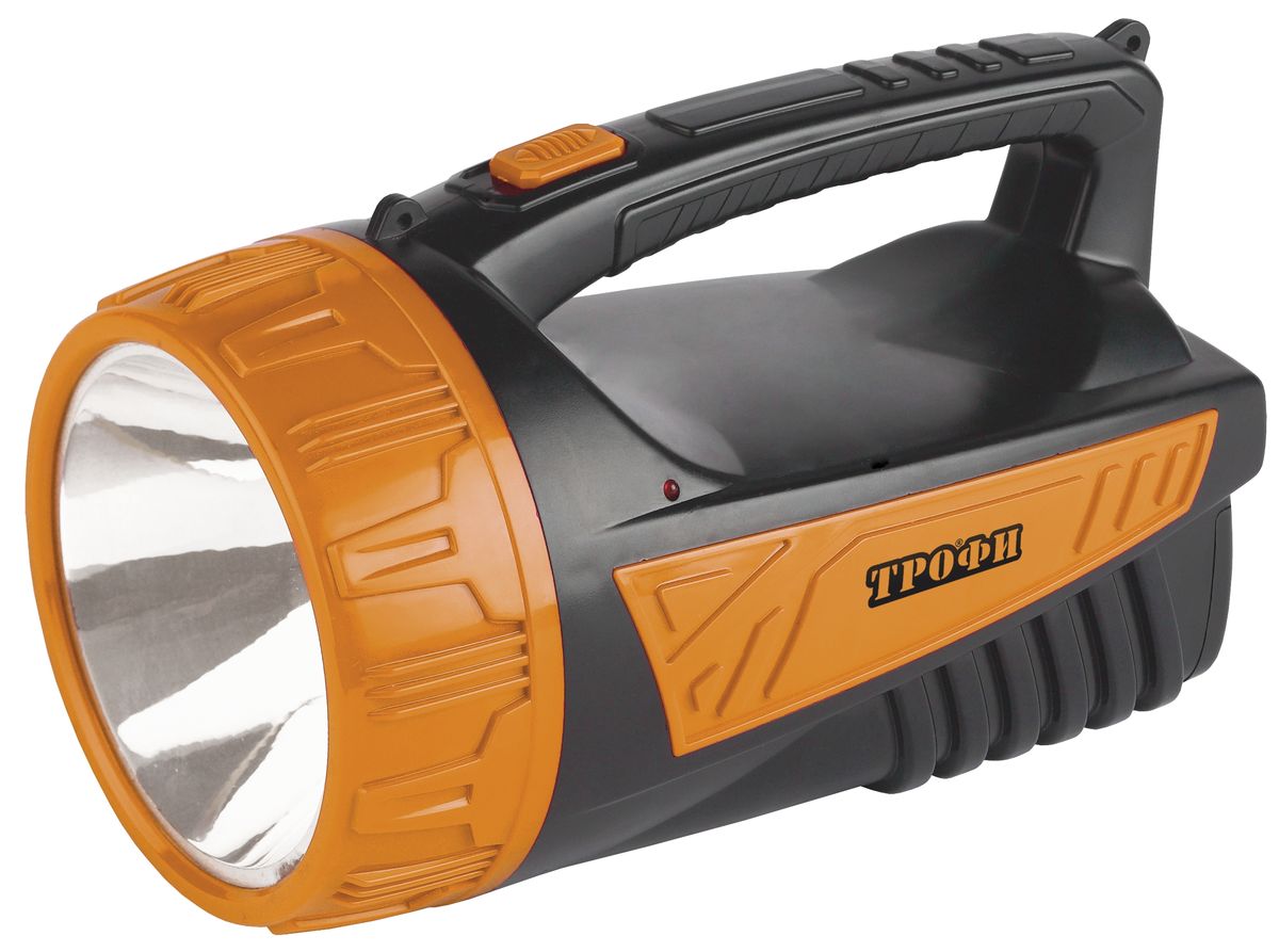 Фонарь ручной Трофи, 3W LED, аккумулятор 4V2Ah, ЗУ 220VTSP3W Фонарь ручной Трофи, 3W LED, аккумулятор 4V2Ah, ЗУ 220VTSP3WАккумуляторный светодиодный фонарь: 3W белый светодиод (2 режима работы) Аккумулятор 4V 2Ah зарядка от 220V