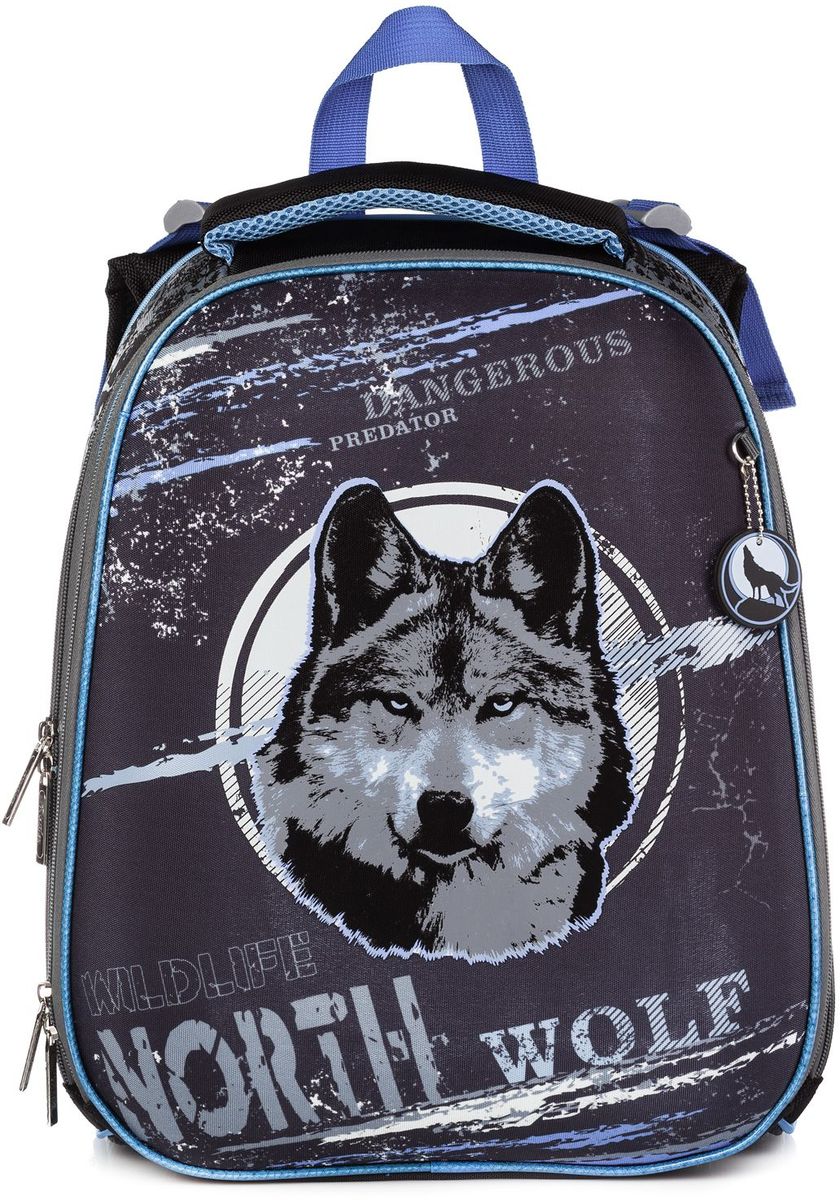 Hatber Ранец школьный Ergonomic WolfNRk_15017 Hatber Ранец школьный Ergonomic WolfNRk_15017Эргономичный школьный ранец Hatber Ergonomic Wolf предназначен для детей младшего и среднего школьного возраста. Модель выполнена из современного EVA материала. Объем изделия может быть увеличен с помощью раскрытия центральной застежки-молнии. Жесткий каркас и анатомическая вентилируемая спинка ранца способствуют равномерному распределению нагрузки, формированию правильной осанки. Ранец имеет два отделения на застежке-молнии. Дно выполнено из водонепроницаемого ПВХ и оснащено пластиковыми ножками. Регулируемые лямки позволят плотно зафиксировать ранец на спине. Светоотражающие вставки обеспечивают безопасность в темное время суток. Ранец оснащен удобной ручкой для переноски в руке.