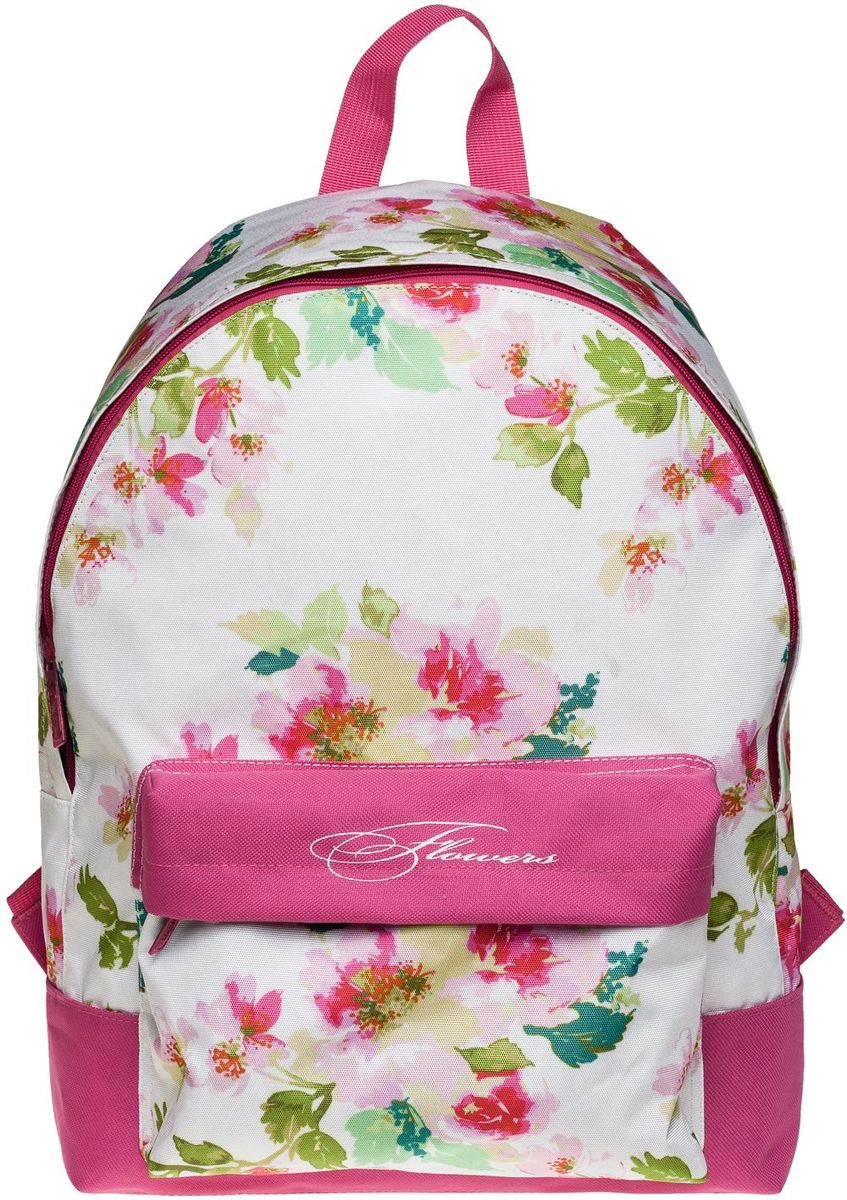 Hatber Рюкзак Basic FlowersNRk_19048 Hatber Рюкзак Basic FlowersNRk_19048Рюкзак Hatber Basic Flowers - это современный молодежный рюкзак, отличающийся легкостью и вместительностью. Изделие выполнено из полиэстера и оформлено цветочным принтом. Рюкзак имеет одно основное отделение на застежке-молнии. Внутри расположен карман для тетрадей. На лицевой стороне рюкзака размещен накладной карман на молнии. Текстильная ручка обеспечивает возможность переноски рюкзака в одной руке. Уплотненные спинка и лямки гарантируют комфорт при любых обстоятельствах. Дно рюкзака также уплотнено.