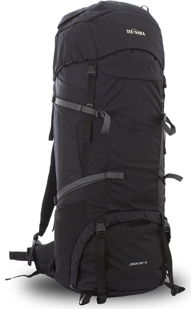 Рюкзак туристический Tatonka Jagos 100+15л, цвет: черный, 100x40x32 смDI.6038.040 Рюкзак туристический Tatonka Jagos 100+15л, цвет: черный, 100x40x32 смDI.6038.040Классический туристический рюкзак большого объема. Рюкзак Jagos 100+15 выполенен в строгом дизайне из прочной ткани Textreme 6.6. Два внутренних отделения позволят с удобством разместить все необходимые в походе или путешествии вещи. За счет объемной крышки и расширяющегося основного отделения объем рюкзака достигает 115 литров. Прочная удобная спина рюкзака выполнена с учетом анатомических особенностей спины человека, благодаря этому с рюкзаком будет комфортно идти даже в продолжительном походе. Нижнее и основное отделения рюкзака разделены съемной перегородкой на молнии, одним движением их можно соединить между собой или снова разделить. Доступ в основное отделение осуществляется через верхний расширяющийся вход, в нижнее отделение оснащено молнией с двумя бегунками, благодаря чему можно получить доступ к конкретным нужным вещам, не открывая молнию полностью. Преимущества и особенности: Система подвески Y1 Одно основное отделение, уведичивающееся в объеме в верхней части ...