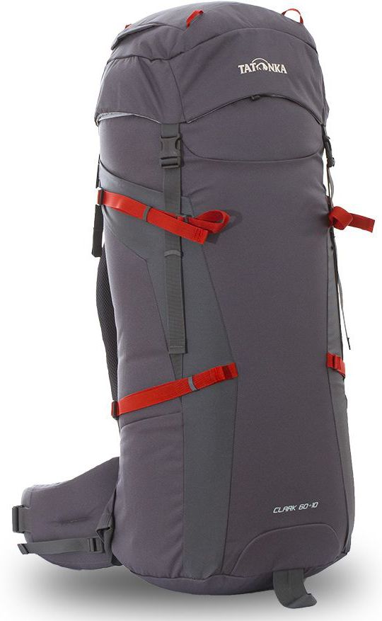 Рюкзак туристический Tatonka Clark 60+10л, цвет: серый, 89x32x30 смDI.6056.021 Рюкзак туристический Tatonka Clark 60+10л, цвет: серый, 89x32x30 смDI.6056.021Классический туристический рюкзак среднего объема. Рюкзак Clark 60+10 выполенен в строгом дизайне из прочной ткани Textreme 6.6. Одно просторное отделение позволит с удобством разместить все необходимые в походе или путешествии вещи. За счет объемной крышки и расширяющегося основного отделения объем рюкзака достигает 70 литров. Прочная удобная спина рюкзака выполнена с учетом анатомических особенностей спины человека, благодаря этому с рюкзаком будет комфортно идти даже в продолжительном походе. Преимущества и особенности: Система подвески Y1 Одно основное отделение, уведичивающееся в объеме в верхней части Объемная крышка рюкзака с крючком для ключей 4 петли на крышке Крышка рюкзака регулируется по высоте (до 25 см выше стандартного положения) Затяжка внутреннего отделения на один или два шнура, в зависимости от объема заполнения 4 боковые затяжки позволяют регулировать объем Петли для крепления треккинговых палок Два боковых просторных...