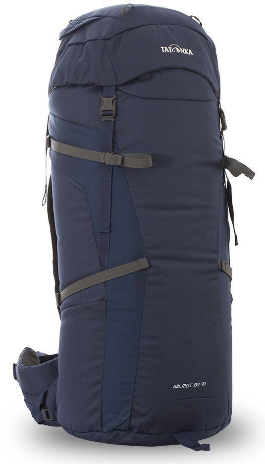 Рюкзак туристический Tatonka Wilmot 80+10л, цвет: темно-синий, 97x35x31 смDI.6058.004 Рюкзак туристический Tatonka Wilmot 80+10л, цвет: темно-синий, 97x35x31 смDI.6058.004Классический туристический рюкзак. Универсальный рюкзак Wilmot 80+10 выполенен в строгом дизайне из прочной ткани Textreme 6.6. Одно просторное отделение позволит с удобством разместить все необходимые в походе или путешествии вещи. За счет объемной крышки и расширяющегося основного отделения объем рюкзака достигает 90 литров. Прочная удобная спина рюкзака выполнена с учетом анатомических особенностей спины человека, благодаря этому с рюкзаком будет комфортно идти даже в продолжительном походе. Преимущества и собоенности: Система подвески Y1 Одно основное отделение, увеличивающееся в верхней части Объемная крышка рюкзака с крючком для ключей 4 петли на крышке Крышка рюкзака регулируется по высоте (до 25 см выше стандартного положения) Затяжка внутреннего отделения на один или два шнура, в зависимости от объема заполнения 4 боковые затяжки позволяют регулировать объем Петли для крепления треккинговых палок Два боковых просторных кармана ...