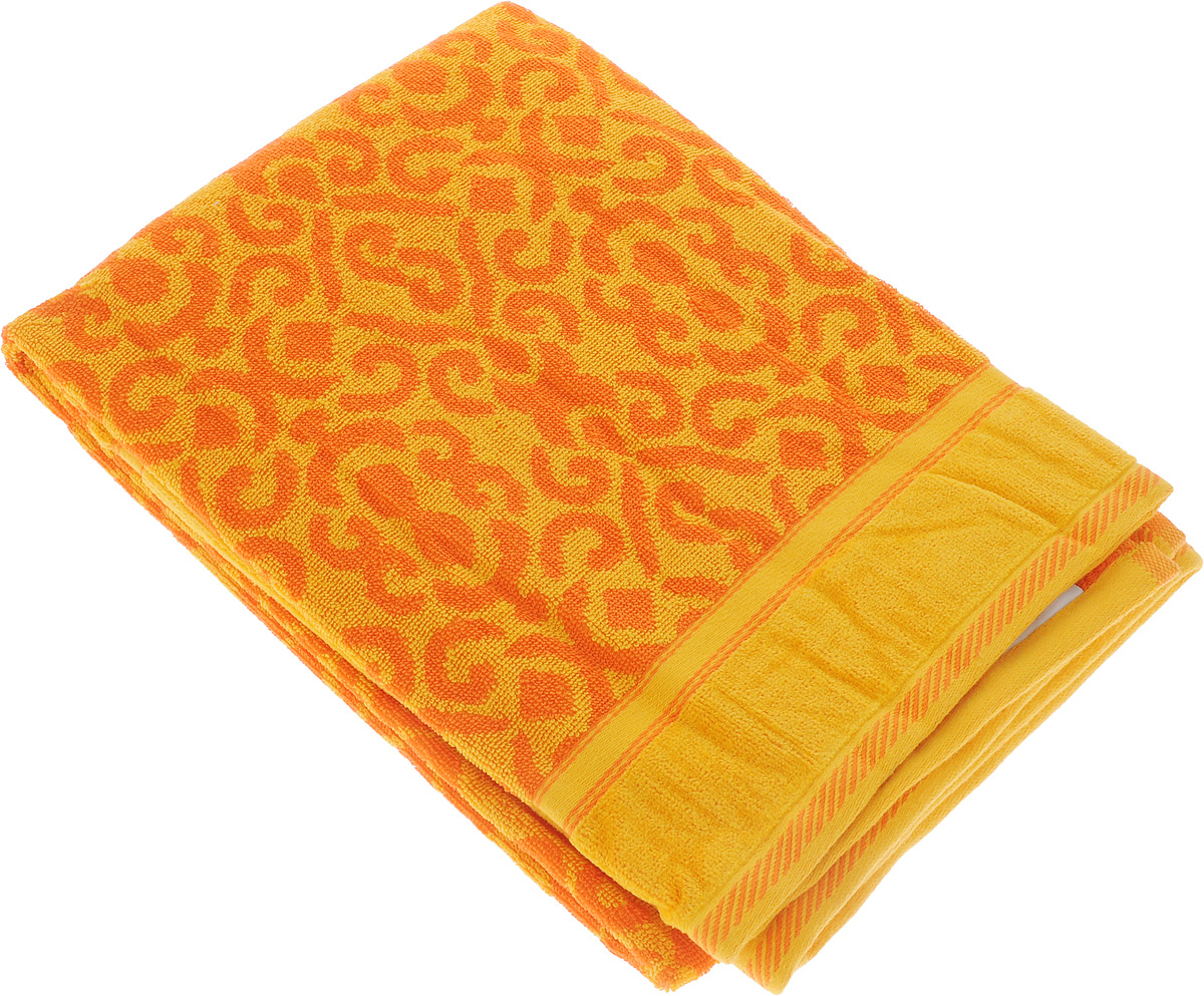 Полотенце махровое Toalla Флора, цвет: оранжевый, желтый, 70 x 140 см9121402 Полотенце махровое Toalla Флора, цвет: оранжевый, желтый, 70 x 140 см9121402Полотенце махровое Toalla Флора выполнено из 100% натурального египетского хлопка. Изделие оформлено изысканным орнаментом. Ткань полотенца обладает высокой плотностью и мягкостью, отличается высоким качеством и длительным сроком службы. В процессе эксплуатации материал становится только мягче и приятнее на ощупь. Египетский хлопок не содержит линта (хлопковый пух), поэтому на ткани не образуются катышки даже после многократных стирок и длительного использования. Сверхдлинные волокна придают ткани характерный красивый блеск. Полотенце отлично впитывает влагу и быстро сохнет. Такое полотенце красиво дополнит интерьер ванной комнаты и станет практичным приобретением.
