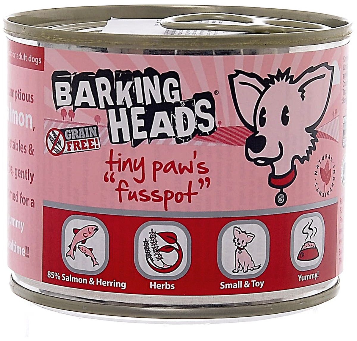 Консервы Barking Heads Суета вокруг миски для собак мелких пород, с лососем, 200 г13830 Консервы Barking Heads Суета вокруг миски для собак мелких пород, с лососем, 200 г13830Состав: 85% Лосося и Сельди (30% Лосося, 30% Сельди, 25% Бульона из лосося), Батат, Сушеная морковь, Тыква, Растительное масло, Ламинария, Люцерна, Сушеная петрушка, Сельдерей, Корень цикория, Корица, Куркума, Анисовое семя. Гарантированный анализ: Белок 10,1%, Содержание жира 6,5%, Зола 2,5%, Клетчатка 0,5%, Влага 75%. Витамины: Витамин D3 2000 IU, Витамин Е 30 МЕ. Комплекс микроэлементов: Моногидрат сульфата цинка 15 мг, Моногидрат сульфата марганца 3 мг, Безводный йодат кальция 0,75 мг.