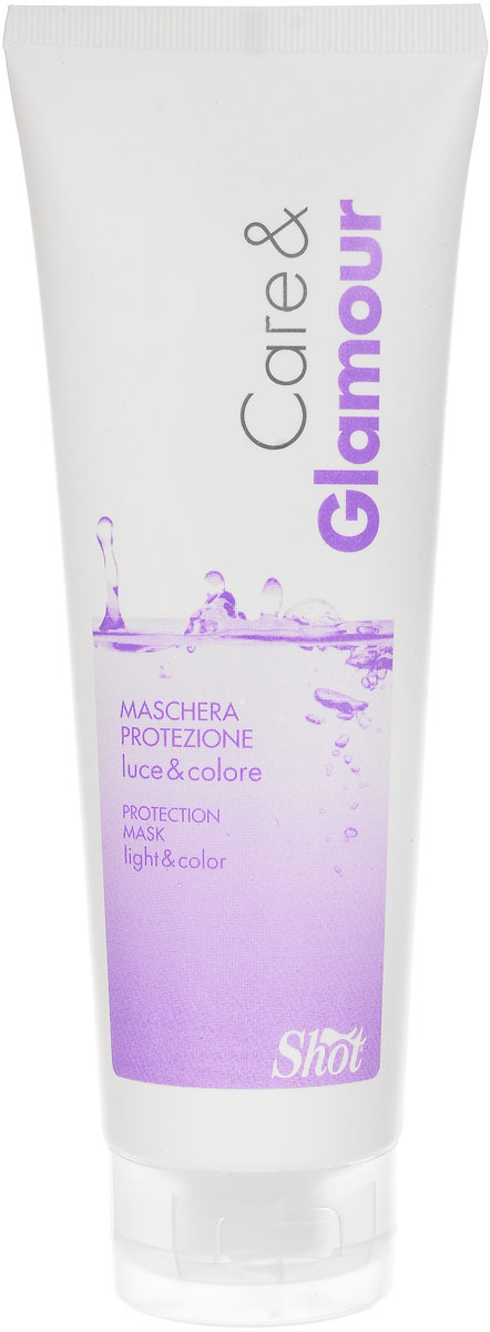 Shot Care and Glamour Protection Mask - Маска защитная для сияния и стойкости цвета 250 млSHCG105 Shot Care and Glamour Protection Mask - Маска защитная для сияния и стойкости цвета 250 млSHCG105Хотите, чтобы после окрашивания ваши волосы долго сохраняли цвет, а сами оставались мягкими и здоровыми? В этом вам поможет Защитная маска для сияния и стойкости цвета Maschera Protezione Care and Glamour от Shot. Ее также рекомендуется использовать для восстановления поврежденных волос. Благодаря своему сбалансированному составу, это средство оказывает практически моментальное действие, питая и увлажняя волосы от корней до самых кончиков. - Содержание в Защитной маске для сияния и стойкости цвета Кеар энд Гламур от Шот экстракта семян подсолнечника увеличивает стойкость цвета и возвращает волосам натуральный блеск, а также является мощным УФ-фильтром и антиоксидантом, защищая волосы от увядания и старения. Низкий уровень рН 4.2 не раздражает кожу, так как способствует запечатыванию чешуек кутикулы, а также выравнивает поверхность волоса, придавая прическе ухоженный вид. - Содержание линалоола, полученного на основе эфирных масел, наполняет Маску особой свежестью и приятным ароматом....