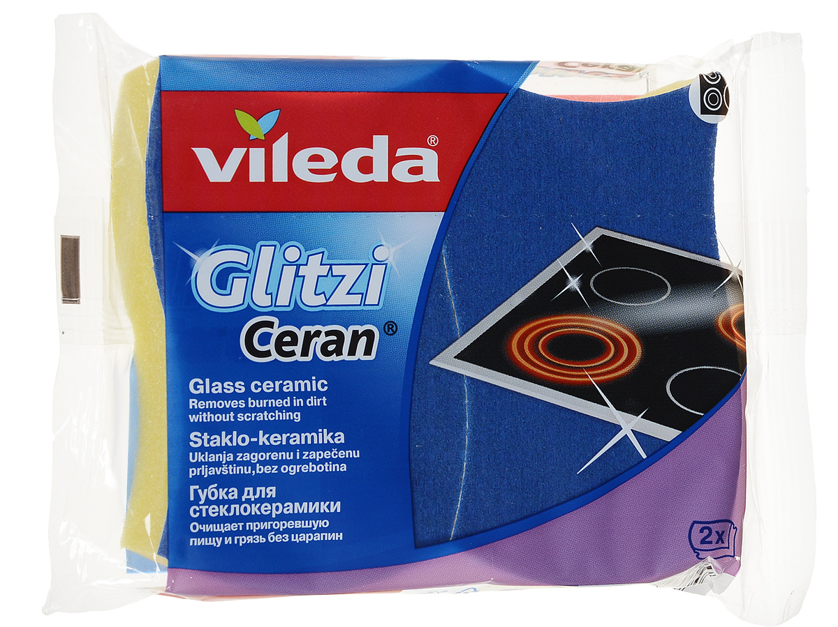 Набор губок для стеклокерамики Vileda, цвет: желтый, синий, 2 шт127930 Набор губок для стеклокерамики Vileda, цвет: желтый, синий, 2 шт127930Набор Vileda состоит из двух губок, которые разработаны специально для ухода за стеклокерамическими поверхностями. Они замечательно удаляют даже стойкие загрязнения без использования химических средств и не царапают поверхность. Размер губки: 11 х 6,5 х 2,5 см. Уважаемые клиенты! Обращаем ваше внимание на возможные изменения в дизайне упаковки. Качественные характеристики товара остаются неизменными. Поставка осуществляется в зависимости от наличия на складе.
