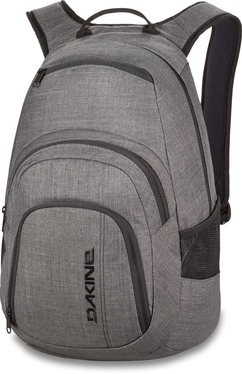 Рюкзак городской Dakine Campus Carbon, цвет: серый, 25 л. 813005600116665 08130056 Рюкзак городской Dakine Campus Carbon, цвет: серый, 25 л. 813005600116665 08130056Городской рюкзак с отделением для ноутбука ( до 14). Карман-органайзер, карман-термос, карман-сетка снаружи. Карман для очков из мягкого флиса.