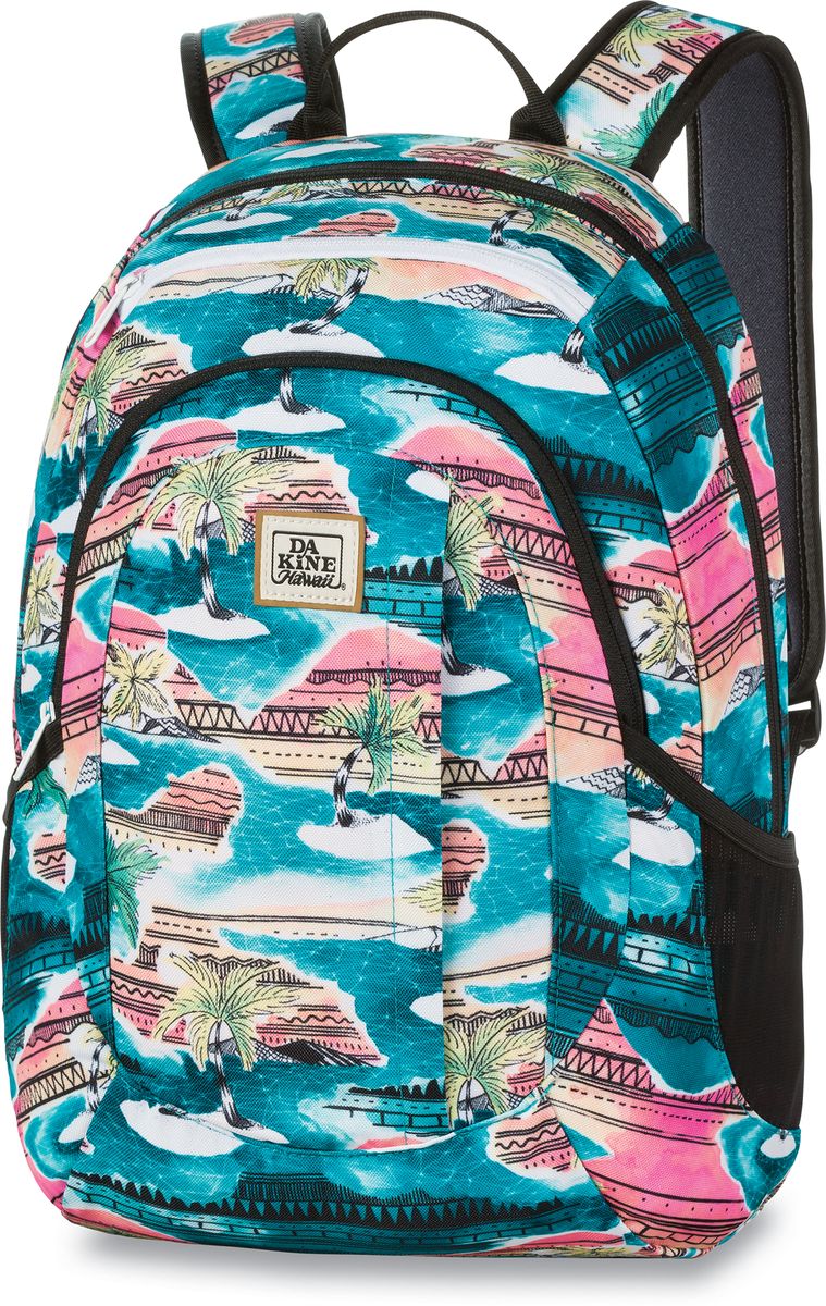 Рюкзак женский Dakine Garden Palmbay, цвет: бирюзовый, 20 л. 1000075100127227 10000751 Рюкзак женский Dakine Garden Palmbay, цвет: бирюзовый, 20 л. 1000075100127227 10000751Городской женский рюкзак с отделением для ноутбука ( до 14) Карман для очков из мягкого флиса, карман-органайзер, боковые карманы из сетки.