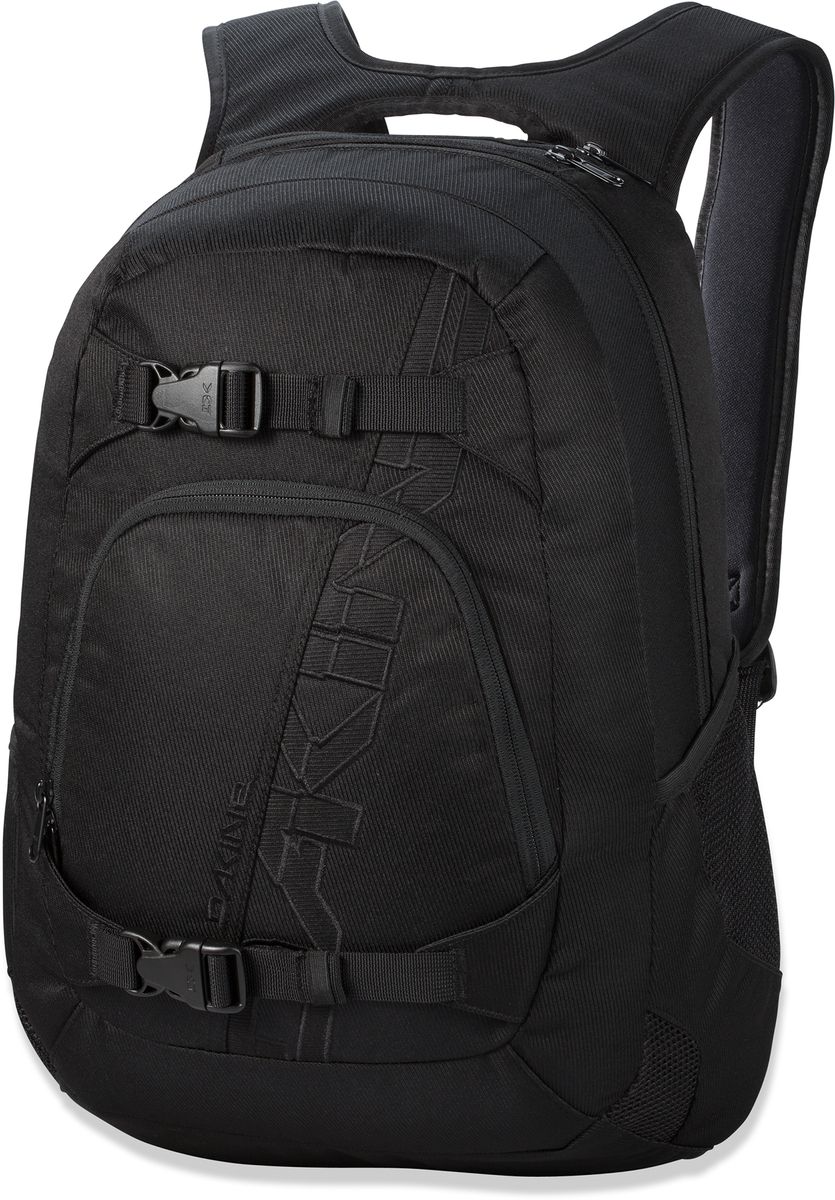 Рюкзак городской Dakine W16 Explorer Black, цвет: черный, 26 л. 813005000108378 8130050 Рюкзак городской Dakine W16 Explorer Black, цвет: черный, 26 л. 813005000108378 8130050Городской рюкзак. Однообъемный. С карманом для ноутбука ( до 15) и внешним карманом-органайзером. Лямки для переноски скейта. Карман для солнцезащитных очков.