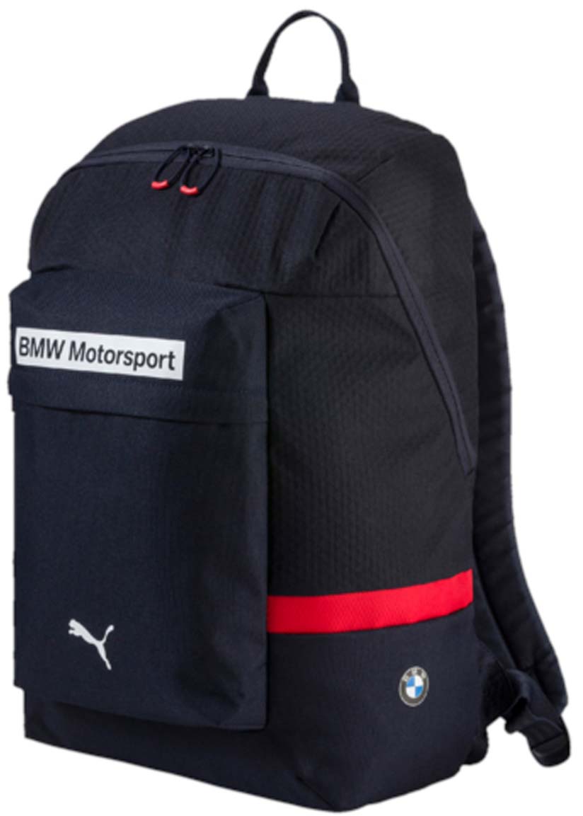Рюкзак Puma Bmw Motorsport Backpack, цвет: синий. 0744860207448602 Рюкзак Puma Bmw Motorsport Backpack, цвет: синий. 0744860207448602Рюкзак Puma выполнен из текстиля. Модель с одним отделением, спереди имеется карман на молнии. Рюкзак оснащен регулируемыми по длине плечевыми лямками и петлей для подвешивания.
