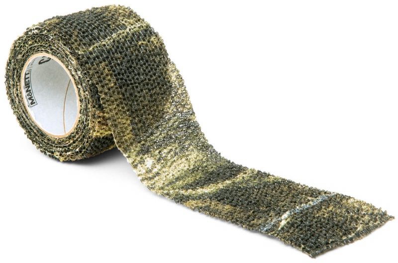 Камуфляжная лента McNett Stretch, цвет: Realtree Xtra19310 Камуфляжная лента McNett Stretch, цвет: Realtree Xtra19310Камуфляжная лента многоразовая McNett Stretch, цвет - Realtree Xtra. Арт. 19310 Применяется для защиты и маскировки ружей, оптических прицелов, биноклей, фонарей, ножей, фляг и другого снаряжения. Использование ленты позволяет избежать солнечных бликов от оружия, маскирует его, а также защищает от влаги, пыли, механических повреждений, царапин. Уменьшает шум при использовании и вероятность соскальзывания руки. Защищает руки от горячих и холодных поверхностей. Пропитанная латексом, эластичная тканая лента прилипает ко всем поверхностям, прекрасно обтекая их. Прочный и тянущийся материал принимает любую форму, всегда оставаясь на месте. Лента без клейкой основы: при необходимости легко снимается, не оставляет липких следов. Лента может быть использована повторно, что позволяет менять окраску камуфлируемых предметов в зависимости от времени года и вида местности. Не теряет своих свойств в воде и при низких температурах. В экстренных случаях может заменить эластичный...