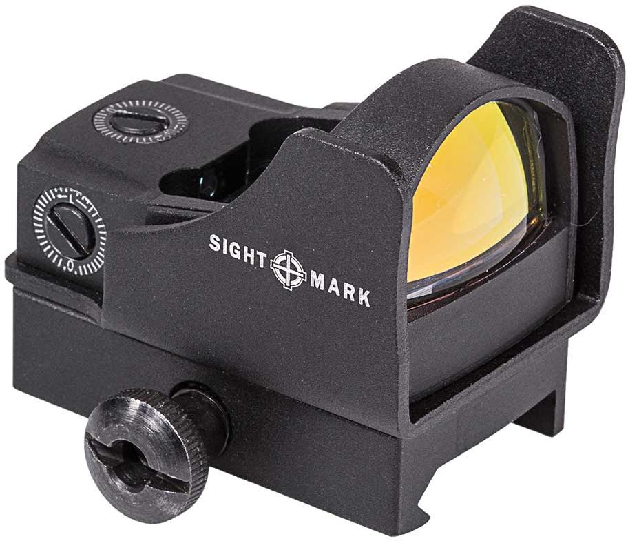 Прицел коллиматорный Sightmark Mini, панорамный на Weaver/Picatinny, 5МОАSM26006 Прицел коллиматорный Sightmark Mini, панорамный на Weaver/Picatinny, 5МОАSM26006Коллиматор Sightmark Mini, панорамный на Weaver/Picatinny, марка - точка 5МОА, подсветка красная. Арт. SM26006 Компания Sightmark, США,Техас, Мэнсфилд впервые представила свою продукцию в 2007 году на SHOT Show. Основной целью компании является разработка и производство современной оптики и аксессуаров для охотников, спортсменов и стрелков. Кроме того, каждый продукт разработан для специализированного рынка, позволяя стрелкам получить больше высококачественных изделий для их огнестрельного оружия и пистолетов. Все коллиматорные прицелы Sightmark разработаны для ружей, винтовок и пистолетов. Компактный коллиматорный прицел Sightmark SM26006 оснащен двумя кронштейнами, высоким и низким, для установки на планку типа Weawer/Picatinny. Все компоненты коллиматорного прицела, подверженные механическому воздействию, выполнены из нержавеющей стали и анодированных алюминиевых сплавов. Регулировка яркости прицельной марки осуществляется вручную, сбоку на корпусе прицела...