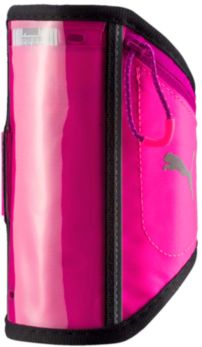 Чехол для мобильных устройств Puma Pr I Sport Phone Armband, цвет: фуксия. 05314003. Размер S/M05314003 Чехол для мобильных устройств Puma Pr I Sport Phone Armband, цвет: фуксия. 05314003. Размер S/M05314003Нарукавный чехол для бегуна Puma Pr I Sport Phone Armband имеет прозрачное окошко под размер экрана iPhone 6, позволяющее осуществлять сенсорное управление электронным устройством, а также дополнительное отделение на молнии для ключей и мелких предметов. Изделие украшено светоотражающим логотипом Puma. Чехол надежно крепится к руке при помощи застежки с легкой пластичной пряжкой и липучкой для регулировки размера.