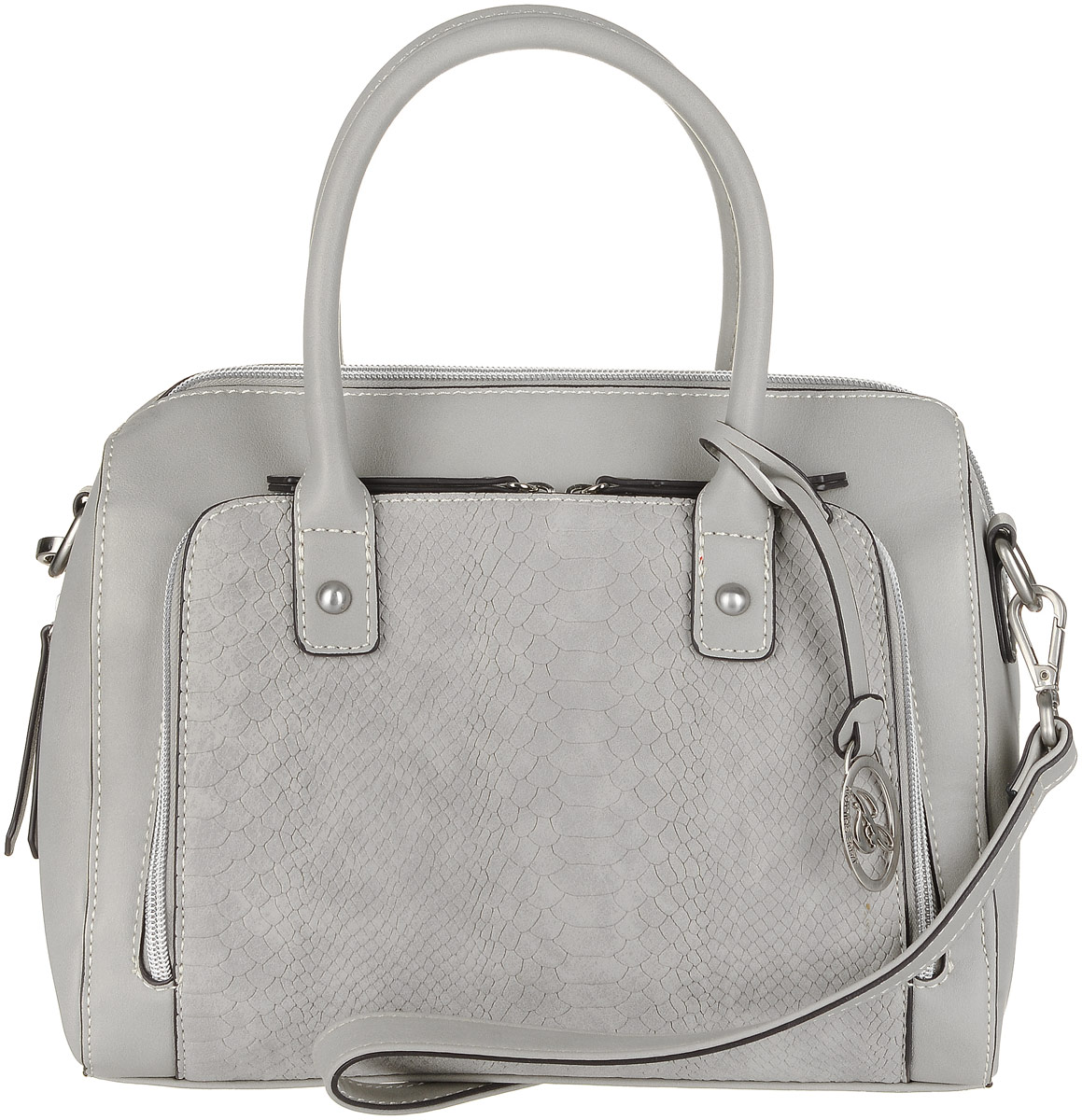 Сумка женская Jane Shilton, цвет: серый. 2289grey2289grey Сумка женская Jane Shilton, цвет: серый. 2289grey2289greyСтильная сумка на двух коротких ручках и отстегивающимся ремне. Застегивается на молниию. Внутри потайной кармашек на молнии и для мобильного телефона. Спереди карман на молнии. Высота ручек 13см.