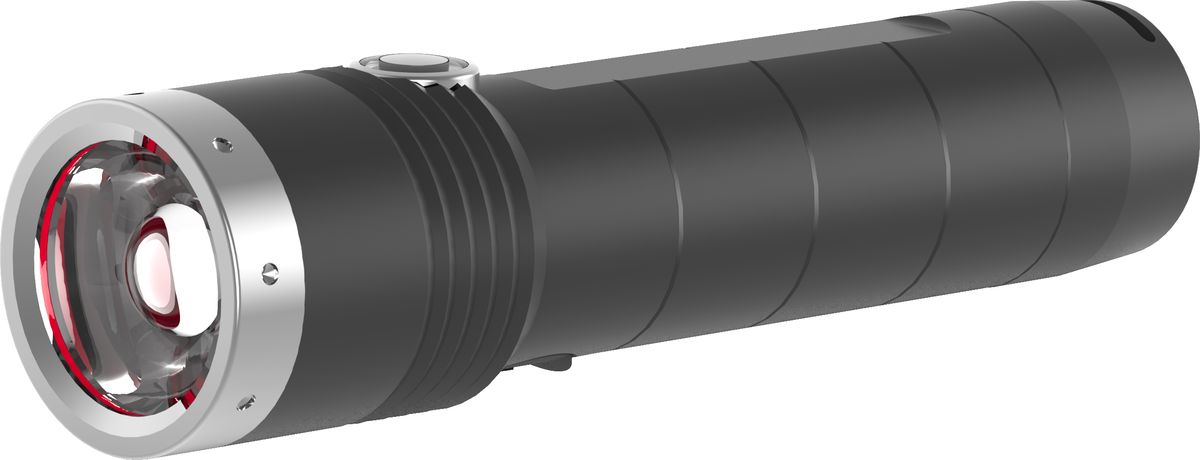 Фонарь LED Lenser MT10, цвет: черный. 500843500843 Фонарь LED Lenser MT10, цвет: черный. 500843500843Аккумуляторный фонарь cерии Outdoor. Инновационные системы – SLT (3 режима+стробоскоп), AFS, быстрый фокус RF. Световой поток- 1 000 лм, дальность – 180, время свечения в экономичном режиме - 144 часа. 1 белый светодиод СREE - Xtreme LED. Питание - 18650 Li-ion, 3.7V, мощность -3 400 mAh. Перезаряжаемость 80% после 240 min,индикатор зарядки батареи. Защита от перегрева, от случайного включения. IPX-4. Корпус – анодированный алюминий. Длина - 128 мм. Вес - 156 г. В комплекте: USB-кабель, нейлоновый чехол, темляк, инструкция. 7 лет гарантии. Премиальная блистерная упаковка.