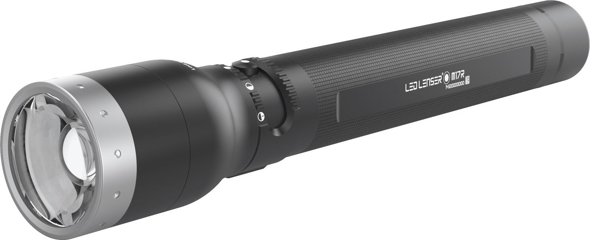 Фонарь LED Lenser M17R, цвет: черный. 8317-R8317-R Фонарь LED Lenser M17R, цвет: черный. 8317-R8317-RФонарь профессиональной серии. Аккумуляторный.Инновационная система – Smart Light Technology – возможность подбора каждым пользователем удобных для себя режимов изменения свечения. Световой поток - 850 лм. Пять режимов свечения(в каждом режиме - два подрежима).Кольцо выбора световых режимов. Время свечения 5 часов. Длина - 30 см. Вес - 740 г. Количество светодиодов - 1. Эффективная дальность свечения – до 450 м. Система AFS. Световой индикатор заряда батареи для каждого режима. Зарядное устройство с удлинителем. Кранштейн для крепления к стене. Клипса для фиксации на ремне. Картонная упаковка.