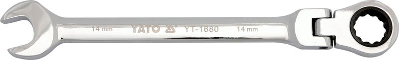 Ключ комбинированный Yato CrV, с трещоткой и шарниром, 10 ммYT-1676 Ключ комбинированный Yato CrV, с трещоткой и шарниром, 10 ммYT-1676Ключ комбинированный YATO с трещоткой и шарниром, размер 10 мм, изготовлен из инструментальной стали CrV.