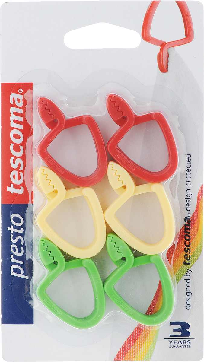 Петля универсальная Tescoma Presto, цвет: красный, желтый, зеленый, 12 шт420830 Петля универсальная Tescoma Presto, цвет: красный, желтый, зеленый, 12 шт420830Универсальная петля Tescomo Presto подходит для подвешивания полотенец, кухонных рукавиц и т.д. Изготовлена из прочной пластмассы. В комплект входит 12 петель разных цветов (синий, белый, красный, желтый, оранжевый, зеленый.