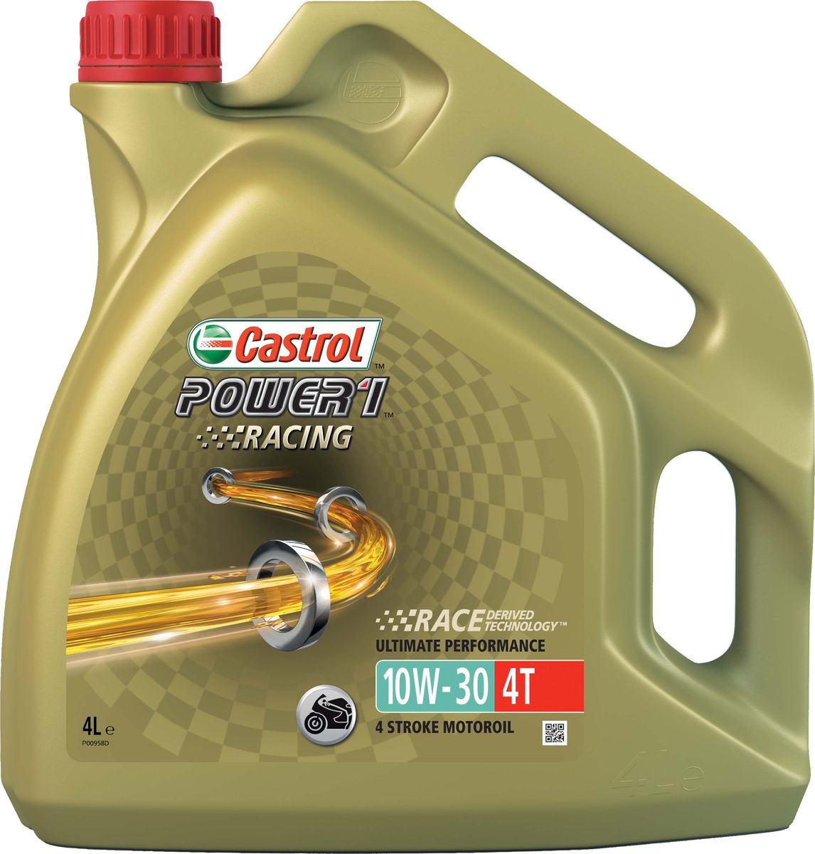 Моторное масло Power 1 Racing 4T 10W-30, 4 л15A0BF Моторное масло Power 1 Racing 4T 10W-30, 4 л15A0BFCastrol Power 1 Racing 4T 10W-30 – полностью синтетическое моторное масло для современных 4-тактных спортивных мотоциклов высокой мощности, способствующее повышению интенсивности разгона и мощности двигателя вплоть до максимальных оборотов. Castrol Power 1 Racing 4T 10W-30 создано с использованием разработки “Race Derived Technology”, основанной на многолетнем и успешном опыте Castrol участия в гонках. Быстро циркулирует в системе смазки двигателя и сохраняет прочность смазочной плёнки, одновременно снижая внутренние потери на трение, даже в самых жёстких условиях эксплуатации. Специально разработано для байкеров, получающих удовольствие от езды на грани возможного. Испытаниями доказано, что Castrol Power 1 Racing 4T 10W-30 способствует реализации максимальной мощности двигателя и исключительно быстрому разгону уже при минимальном повороте ручки газа. Применение разработки Castrol “Trizone Technology™” обеспечивает бескомпромиссную защиту деталей мотора, сцепления и зубчатых передач....