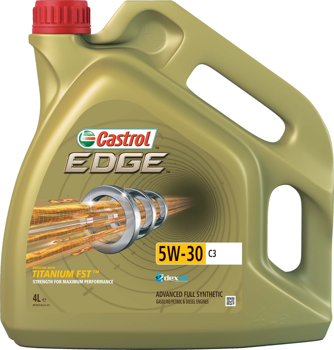 Моторное масло Castrol Edge5W-30 C3, 4 л15A568 Моторное масло Castrol Edge5W-30 C3, 4 л15A568Описание Полностью синтетическое моторное масло Castrol EDGE произведено с использованием новейшей технологии TITANIUM FST™, придающей масляной пленке дополнительную силу и прочность благодаря соединениям титана.Спецификации ACEA C3 API SN/CF BMW Longlife-04 dexos2®* MB-Approval 229.31/ 229.51 Renault RN0700 / RN0710 VW 502 00/ 505 00/ 505 01 TITANIUM FST™ радикально меняет поведение масла в условиях экстремальных нагрузок, формируя дополнительный ударопоглощающий слой. Испытания подтвердили, что TITANIUM FST™ в 2 раза увеличивает прочность пленки, предотвращая ее разрыв и снижая трение для максимальной производительности двигателя. С Castrol EDGE Ваш автомобиль готов к любым испытаниям независимо от дорожных условий. Применение Castrol EDGE 5W-30 C3 предназначено для использования в бензиновых и дизельных двигателях автомобилей, в которых предписаны моторные масла, соответствующие классу вязкости SAE 5W-30 и спецификациям ACEA C3, API SN или более ранним. Castrol EDGE 5W-30 С3...