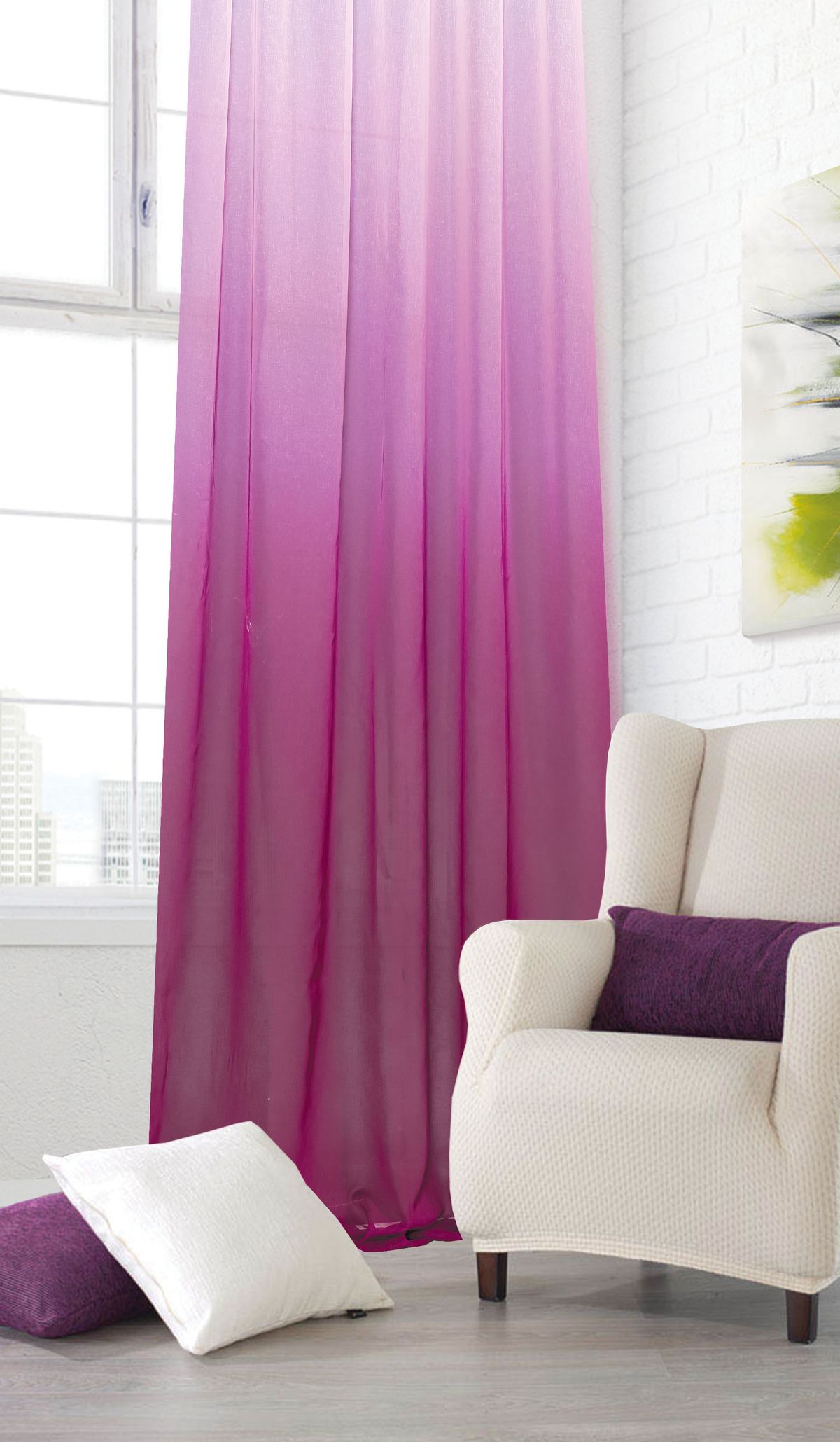 Штора готовая Garden, на ленте, цвет: малиновый, 250x260 см. С 3291 - W628 V41С 3291 - W628 V41 Штора готовая Garden, на ленте, цвет: малиновый, 250x260 см. С 3291 - W628 V41С 3291 - W628 V41Изящная штора для гостинной Garden выполнена из ткани с оригинальной структурой. Приятная текстура и цвет штор привлекут к себе внимание и органично впишутся в интерьер помещения. Штора крепится на карниз при помощи ленты, которая поможет красиво и равномерно задрапировать верх.