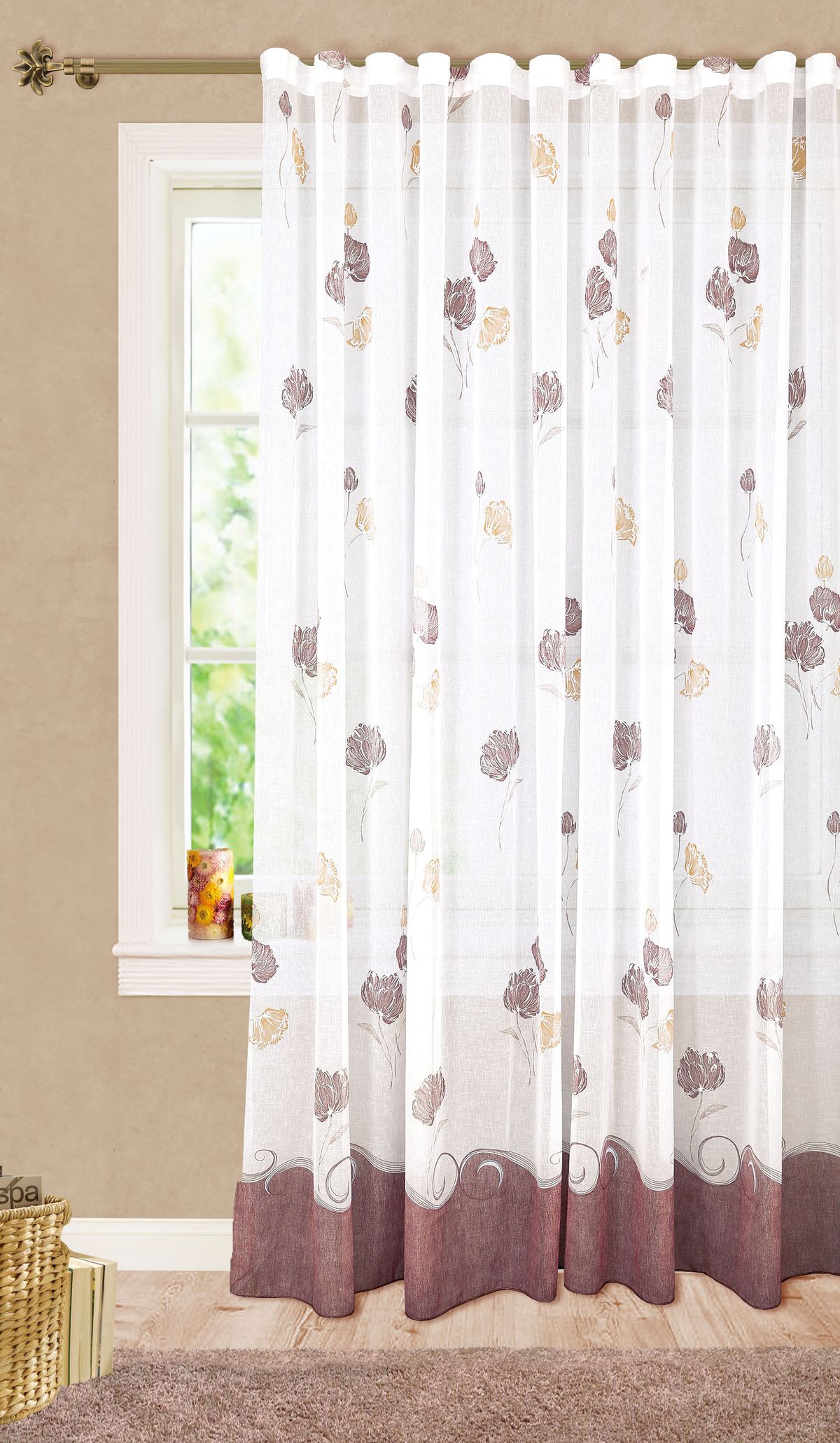 Штора готовая Garden, на ленте, цвет: белый, 300х260 см. С 6318 - W628 V2С 6318 - W628 V2 Штора готовая Garden, на ленте, цвет: белый, 300х260 см. С 6318 - W628 V2С 6318 - W628 V2Изящная штора для гостинной Garden выполнена из ткани с оригинальной структурой. Приятная текстура и цвет штор привлекут к себе внимание и органично впишутся в интерьер помещения. Штора крепится на карниз при помощи ленты, которая поможет красиво и равномерно задрапировать верх.