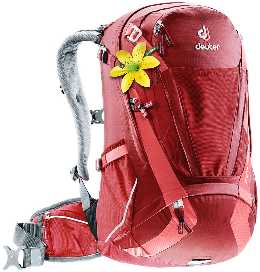 Рюкзак Deuter Trans Alpine 28 SL, цвет: бордовый, коралловый, 28 л3205117_5553 Рюкзак Deuter Trans Alpine 28 SL, цвет: бордовый, коралловый, 28 л3205117_5553- легкодоступное отделение на молнии сзади для смартфона или карт - прекрасная вентиляция, компактность и идеальная подгонка к спине – все эти качества, обеспеченные системой Airstripes и многочисленными регулировками - плотная, точная посадка, благодаря объединению набедренных крыльев пояса, прикрепленных к обивке с Auto Compress System и Pull-Forward регулировками - три основные зоны с разными материалами - мягкие материалы на лямках, воздушные – на спинке и гладкие – на набедренном поясе - разделяемое основное отделение - съемный чехол от дождя с кармашком для фонарика и со светоотражающими элементами - удобные плечевые лямки с мягкими краями - широкие вентилируемые набедренные крылья пояса с сетчатыми карманами на молнии - ремни регулировки нагрузки - универсальный, эластичный карман для шлема, куртки и т.д. - передний карман на большой молнии с органайзером и внутренним отделе-нием для ценных вещей - компрессионные ремни - 3M...