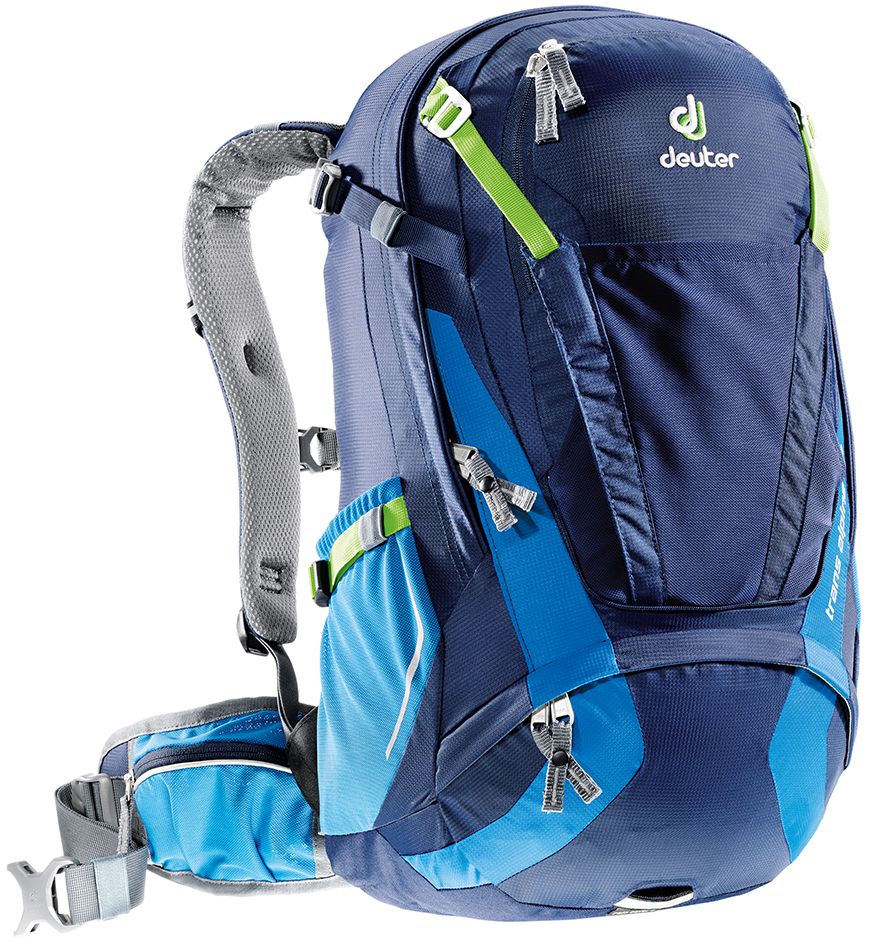 Рюкзак Deuter Trans Alpine 30, цвет: синий, темно-синий, 30 л3205217_3366 Рюкзак Deuter Trans Alpine 30, цвет: синий, темно-синий, 30 л3205217_3366- легкодоступное отделение на молнии сзади для смартфона или карт - прекрасная вентиляция, компактность и идеальная подгонка к спине – все эти качества, обеспеченные системой Airstripes и многочисленными регулировками - плотная, точная посадка, благодаря объединению набедренных крыльев пояса, прикрепленных к обивке с Auto Compress System и Pull-Forward регулировками - три основные зоны с разными материалами - мягкие материалы на лямках, воздушные – на спинке и гладкие – на набедренном поясе - разделяемое основное отделение - съемный чехол от дождя с кармашком для фонарика и со светоотражающими элементами - удобные плечевые лямки с мягкими краями - широкие вентилируемые набедренные крылья пояса с сетчатыми карманами на молнии - ремни регулировки нагрузки - универсальный, эластичный карман для шлема, куртки и т.д. - передний карман на большой молнии с органайзером и внутренним отделе-нием для ценных вещей - компрессионные ремни - 3M...