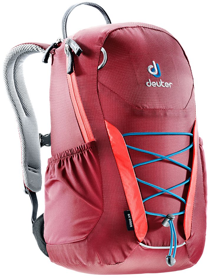 Рюкзак Deuter Gogo XS, цвет: бордовый, коралловый, 13 л3611017_5553 Рюкзак Deuter Gogo XS, цвет: бордовый, коралловый, 13 л3611017_5553- спина хорошо вентилируется благодаря системе Airstripes - для детей в возрасте от 5 лет - анатомические, мягкие плечевые лямки - удобный доступ в основное отделение с 2-ходовой полукруглой молнией - внешний карман на молнии - эластичные боковые карманы - плавно регулируемый грудной ремешок - отделение для мокрых вещей - эластичный шнур-стяжка на внешней стороне Вес: 330 г Объем: 13 л Размеры: 39 x 23 x 17 см Материал: Macro Lite 210
