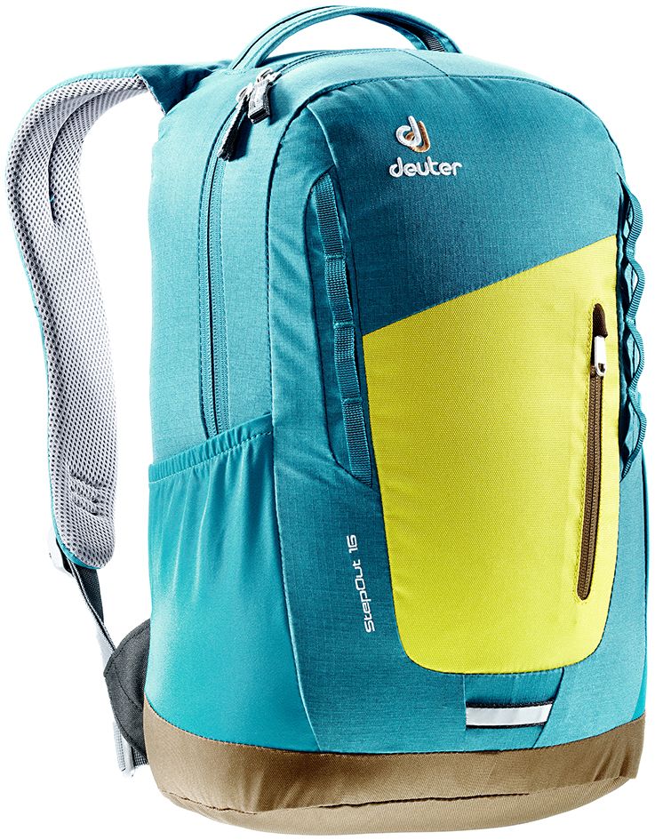 Рюкзак Deuter StepOut 16, цвет: голубой, 16 л3810315_8304 Рюкзак Deuter StepOut 16, цвет: голубой, 16 л3810315_8304- спинка Airstripes для великолепной вентиляции - очень комфортные, эргономичные, мягкие плечевые лямки - легкий доступ в основное отделение через двухходовую U-образную молнию - отделение для документов - отстегивающийся карабинчик для ключей - передний карман на молнии - эластичные боковые карманы - петля для габаритного фонарика - ручка для переноски - петли для навески - внутренний карман для мелких вещей Вес: 550 г Объем: 16 л Размеры: 45 x 26 x 16 см Материал: Super-Polytex/Macro Lite 210