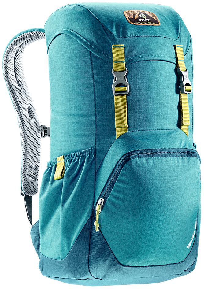 Рюкзак Deuter Walker 20, цвет: голубой, темно-синий, 20 л3810617_3325 Рюкзак Deuter Walker 20, цвет: голубой, темно-синий, 20 л3810617_3325- спинка Airstripes для великолепной вентиляции - очень комфортные, эргономичные, с мягкими краями плечевые лямки - отделение для документов - карабинчик для ключей - боковые карманы с эластичным, растягивающимся краем - внутренний карман для ценных вещей - большой накладной карман на молнии с органайзером для мобильного телефона, кошелька и т.д. - сменный, в ретро-стиле, съемный поясной ремень Вес: 640 г Объем: 20 л Размеры: 48 x 28 x 21 см