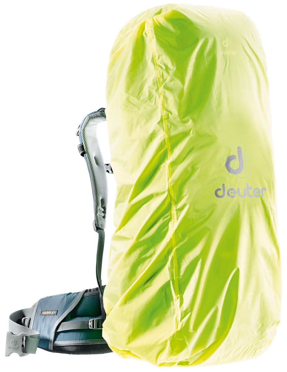 Чехол от дождя Deuter Raincover III, цвет: желтый, 45-90 л39540_8008 Чехол от дождя Deuter Raincover III, цвет: желтый, 45-90 л39540_8008Чехлы от дождя ярких неоновых цветов гарантируют, что ваш рюкзак и его содержимое останется сухим даже после проливного дождя. Отличная влагозащита благодаря полиуретановому покрытию и швам, проклеенным лентой. Подходит для рюкзаков объемом 45-90 л. Вес: 130г. Размер: 97x37x30 см.