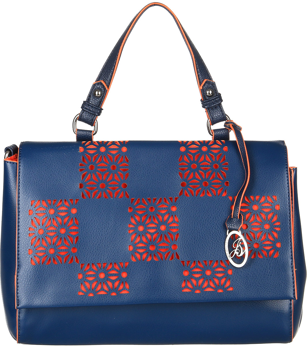Сумка женская Jane Shilton, цвет: синий. 2314navy2314navy Сумка женская Jane Shilton, цвет: синий. 2314navy2314navyСтильная сумка на одной ручке, и съемном ремне. Застежка клапан на магните. Внутри разделитель, кармашек на молнии и для мобильного телефона. Сзади прорезной карман на молнии. Высота ручки 16см.