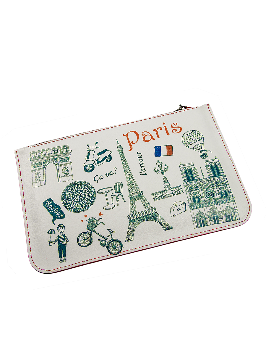Косметичка Befler Paris, цвет: белый, зеленый. KS.30.-7KS.30.-7 Косметичка Befler Paris, цвет: белый, зеленый. KS.30.-7KS.30.-7Стильная косметичка из коллекции «London» выполнена из натуральной кожи и оформлена оригинальным принтом. Закрывается на молнию. Внутри вместительное отделение.