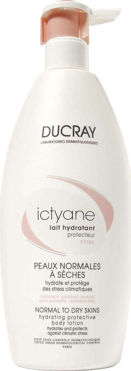 Ducray Увлажняющее молочко Ictyane для тела 500млC18617 Ducray Увлажняющее молочко Ictyane для тела 500млC18617Для нормальной, сухой и обезвоженной кожи. Молочко ICTYANE (Иктиан) увлажняет кожу и защищает от агрессивного воздействия окружающей среды. Протестировано под контролем дерматологов.