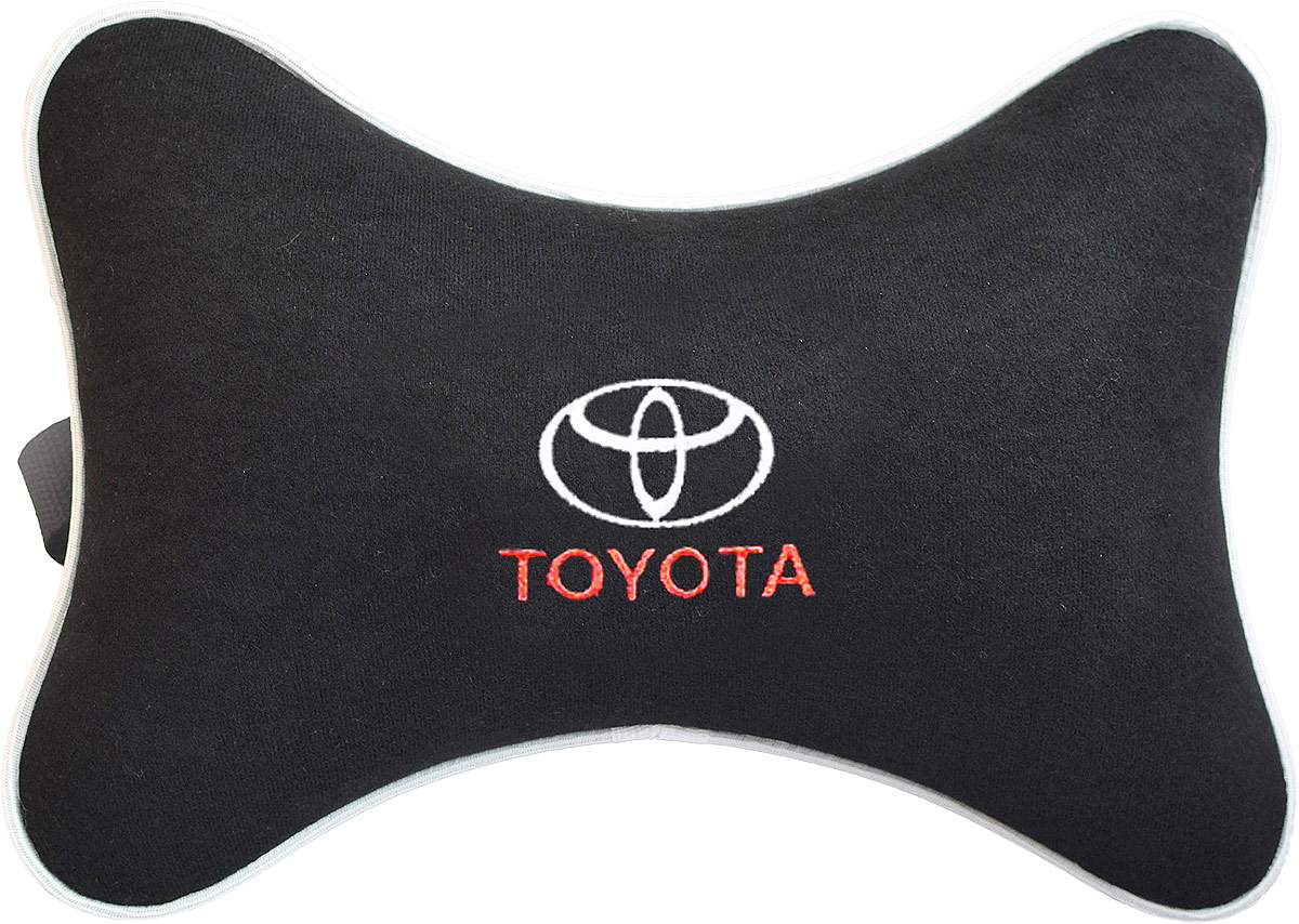 Подушка на подголовник Auto Premium Toyota, цвет: черный. 3742937429 Подушка на подголовник Auto Premium Toyota, цвет: черный. 3742937429Подушка на подголовник - это прежде всего лучший способ создать комфорт для шеи и головы во время пребывания в автомобильном кресле. Большинство штатных подголовников устроены так, что до них попросту не дотянуться. Данный аксессуар полностью решает эту проблему, создавая мягкую ортопедическою поддержку. Подушка крепится к сиденью, а это значит один раз поставил - и забыл. Меньше утомляемость - а следовательно выше внимание и концентрация на дороге. Одинакова удобна для пассажира и водителя. Подушка выполнена из велюра.