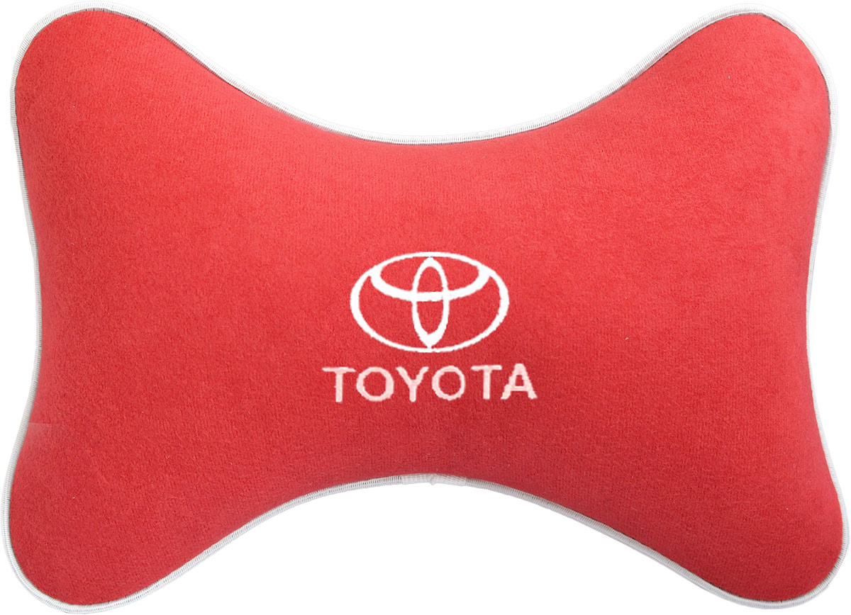 Подушка на подголовник Auto Premium Toyota, цвет: красный. 3746937469 Подушка на подголовник Auto Premium Toyota, цвет: красный. 3746937469Подушка на подголовник - это прежде всего лучший способ создать комфорт для шеи и головы во время пребывания в автомобильном кресле. Большинство штатных подголовников устроены так, что до них попросту не дотянуться. Данный аксессуар полностью решает эту проблему, создавая мягкую ортопедическою поддержку. Подушка крепится к сиденью, а это значит один раз поставил - и забыл. Меньше утомляемость - а следовательно выше внимание и концентрация на дороге. Одинакова удобна для пассажира и водителя. Подушка выполнена из велюра.