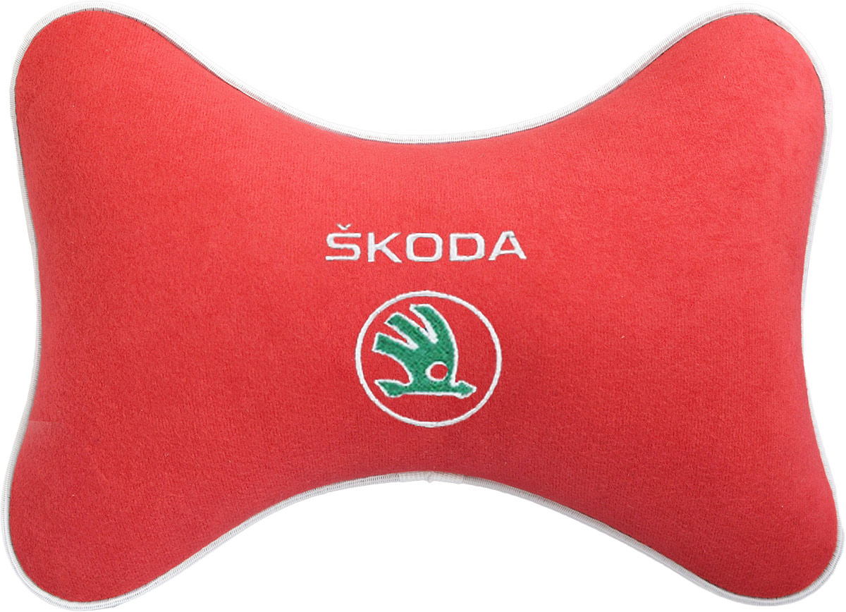 Подушка на подголовник Auto Premium Skoda, цвет: красный. 3747237472 Подушка на подголовник Auto Premium Skoda, цвет: красный. 3747237472Подушка на подголовник - это прежде всего лучший способ создать комфорт для шеи и головы во время пребывания в автомобильном кресле. Большинство штатных подголовников устроены так, что до них попросту не дотянуться. Данный аксессуар полностью решает эту проблему, создавая мягкую ортопедическою поддержку. Подушка крепится к сиденью, а это значит один раз поставил - и забыл. Меньше утомляемость - а следовательно выше внимание и концентрация на дороге. Одинакова удобна для пассажира и водителя. Подушка выполнена из велюра.