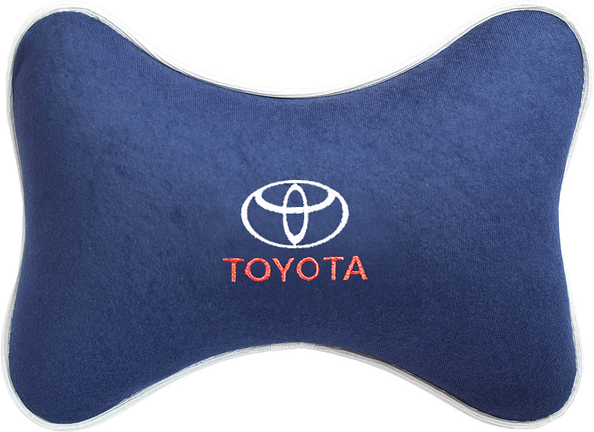 Подушка на подголовник Auto Premium Toyota, цвет: синий. 3748937489 Подушка на подголовник Auto Premium Toyota, цвет: синий. 3748937489Подушка на подголовник - это прежде всего лучший способ создать комфорт для шеи и головы во время пребывания в автомобильном кресле. Большинство штатных подголовников устроены так, что до них попросту не дотянуться. Данный аксессуар полностью решает эту проблему, создавая мягкую ортопедическою поддержку. Подушка крепится к сиденью, а это значит один раз поставил - и забыл. Меньше утомляемость - а следовательно выше внимание и концентрация на дороге. Одинакова удобна для пассажира и водителя. Подушка выполнена из велюра.