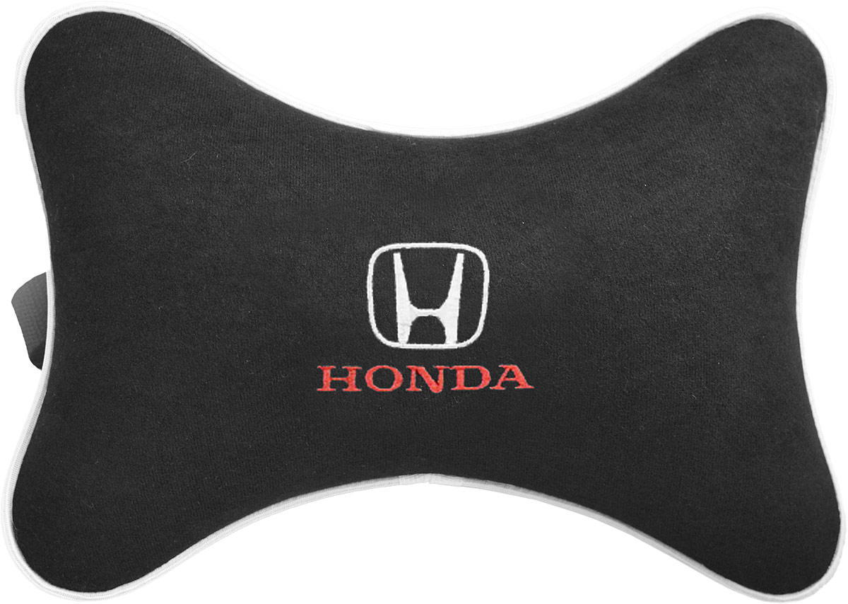 Подушка на подголовник Auto Premium Honda, цвет: черный. 3742137421 Подушка на подголовник Auto Premium Honda, цвет: черный. 3742137421Подушка на подголовник - это прежде всего лучший способ создать комфорт для шеи и головы во время пребывания в автомобильном кресле. Большинство штатных подголовников устроены так, что до них попросту не дотянуться. Данный аксессуар полностью решает эту проблему, создавая мягкую ортопедическою поддержку. Подушка крепится к сиденью, а это значит один раз поставил - и забыл. Меньше утомляемость - а следовательно выше внимание и концентрация на дороге. Одинакова удобна для пассажира и водителя. Подушка выполнена из велюра.