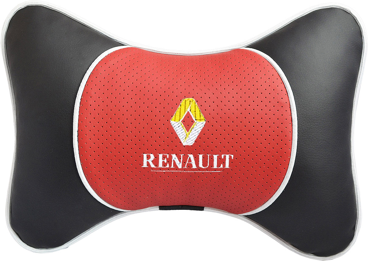Подушка на подголовник Auto Premium Renault, цвет: красный. 3757037570 Подушка на подголовник Auto Premium Renault, цвет: красный. 3757037570Подушка на подголовник Люкс выполнена из черной гладкой экокожи, вставка из красной перфорированной экокожи имеет обрамление мягким кантом. Для нанесения вышивки используются высококачественные итальянские нитки. Подушка на подголовник - это прежде всего лучший способ создать комфорт для шеи и головы во время пребывания в автомобильном кресле. Такая подушка будет удобна как водителю, так и пассажиру. При производстве используются высококачественные, износостойкие материалы и гипоаллергенные наполнители.