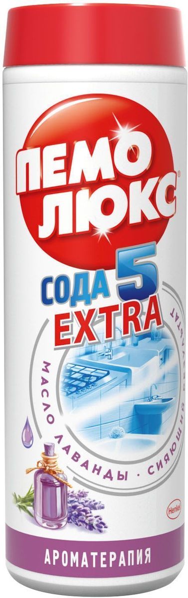 Чистящее средство Пемолюкс Ароматерапия. Лаванда, 480 г2170758 Чистящее средство Пемолюкс Ароматерапия. Лаванда, 480 г2170758Уникальная формула Пемолюкс АромаТерапия с содой и мягким абразивом содержит эфирное масло лаванды, издавна используемое в ароматерапии. Яркий аромат лавандового масла обладает тонизирующими свойствами, помогает улучшить настроение и эмоциональное состояние. Лавандовое масло прекрасно устраняет неприятные запахи в доме. Пемолюкс не содержит опасных химикатов и подходит для чистки керамических, эмалированных, металлических и других твердых поверхностей на кухне, в ванной и в прочих помещениях