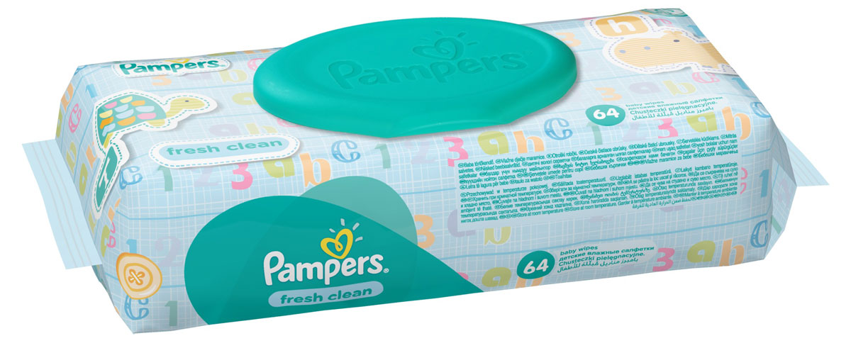 Pampers Детские влажные салфетки Baby Fresh Clean 64 шт81484111 Pampers Детские влажные салфетки Baby Fresh Clean 64 шт81484111Каждый малыш нуждается в нежном очищении, именно поэтому влажные салфетки Pampers Fresh Clean с дополнительным увлажнением позволяют бережно заботиться о детской коже. Благодаря своей уникальной мягкой текстуре SoftGrip, они очищают кожу малыша еще нежнее, чем раньше, поддерживая естественный уровень pH, облегчая мамам смену подгузника. Не бойтесь сюрпризов с Pampers Fresh Clean! Преимущества: Мягкие и прочные для нежного очищения; уникальная мягкая текстура SortGrip; поддерживают естественный уровень pH; дерматологически протестированы; с новым освежающим ароматом. Товар сертифицирован.
