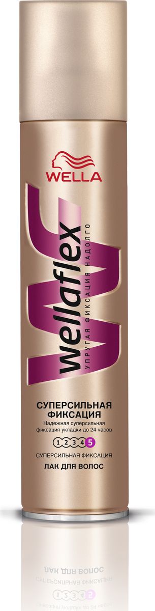 Wellaflex Лак для волос супер-сильной фиксации 75 млWF-81583232 Wellaflex Лак для волос супер-сильной фиксации 75 млWF-81583232ЛАК ДЛЯ ВОЛОС WELLAFLEX СУПЕРСИЛЬНОЙ ФИКСАЦИИ с технологией Гибкой Фиксации TM Лак для волос Wellaflex суперсильной фиксации обеспечивает идеальную естественную укладку с улучшенной фиксацией, которая держится до 24 часов. Он быстро высыхает, не пересушивая волосы, легко удаляется при расчесывании и защищает волосы от воздействия солнечных лучей.